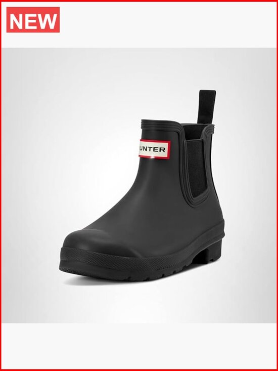 Shoes - Waterproof Chelsea Rain Boot - Vulcanized Natural Rubber, Easy Pull-On